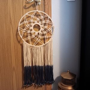 Bohemian Cream and Black Dreamcatcher